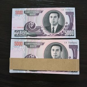 100 pcc X 5000 Won KOREA Kim Il Sung 2006 World Currency Collection